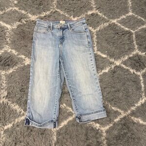 Levis Perfectly Slimming 512 Women's Capri Jeans Light Wash Denim Cropped Pants